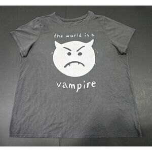 Smashing Pumpkins T Shirt The World Is A Vampire Black Large 2022